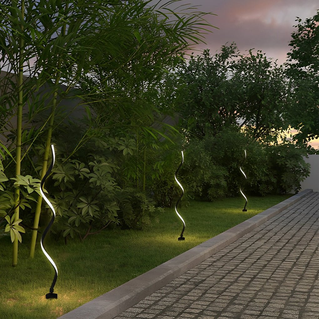 Eco-Friendly Twisted Seaweed Design LED Solar Lawn Lights