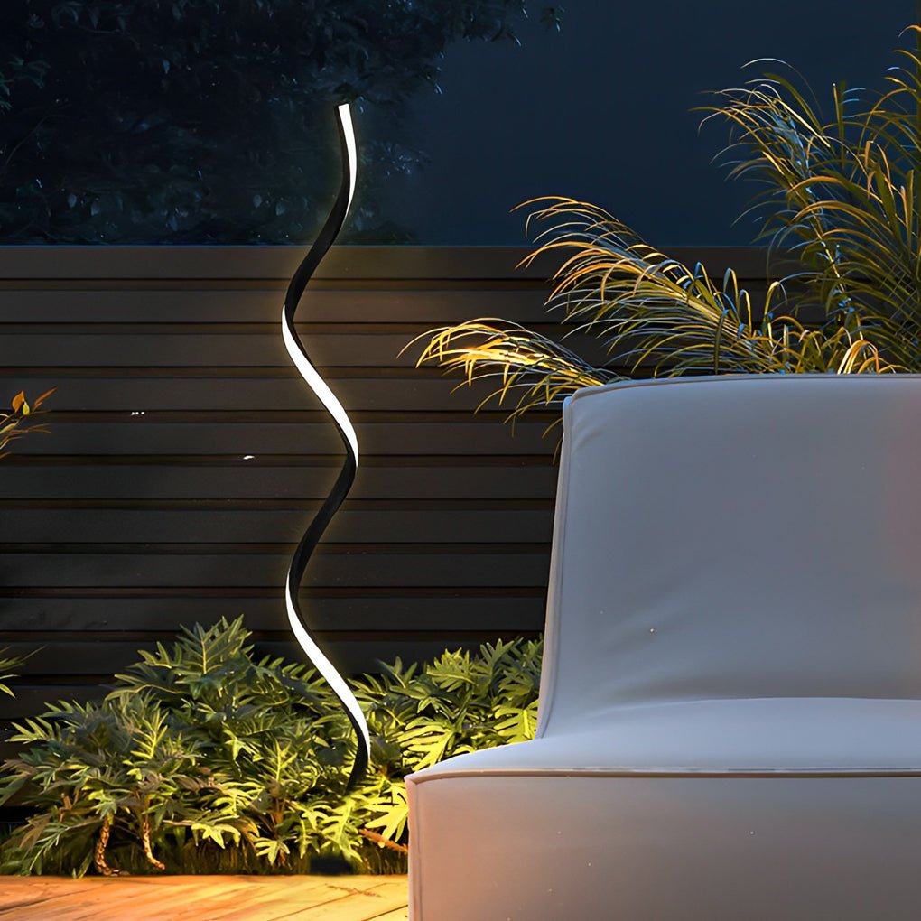 Eco-Friendly Twisted Seaweed Design LED Solar Lawn Lights