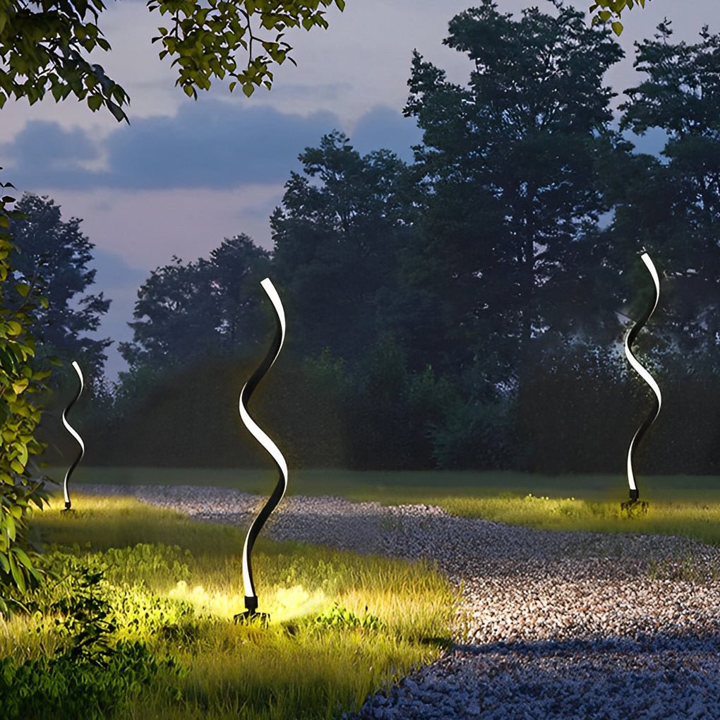 Eco-Friendly Twisted Seaweed Design LED Solar Lawn Lights