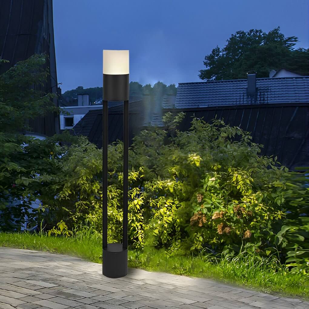 Exterior Bollard Light Fixtures Minimalist LED Landscape Lighting