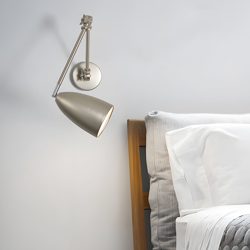 Folding Wall Light Modern Long Bulb Rod Swing Arm Light