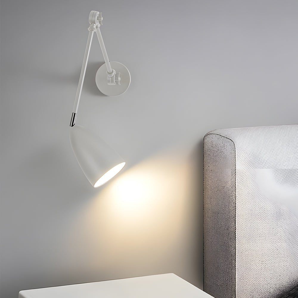 Folding Wall Light Modern Long Bulb Rod Swing Arm Light