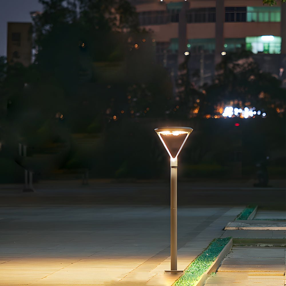 Garden Pole Lamp Modern Waterproof Solar LED Aluminum Light
