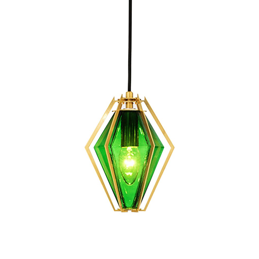 Geometric Glass Pendant Light Nordic Art Ceiling Light