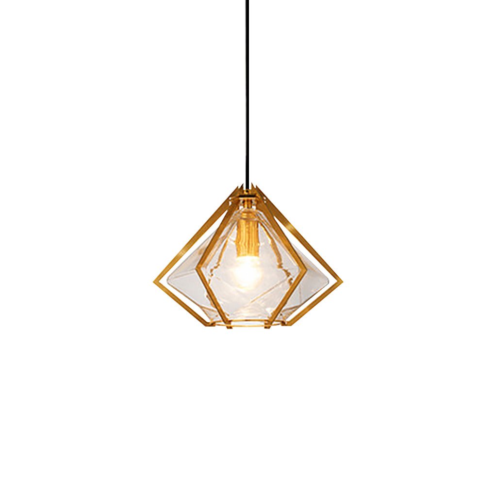 Geometric Glass Pendant Light Nordic Art Ceiling Light