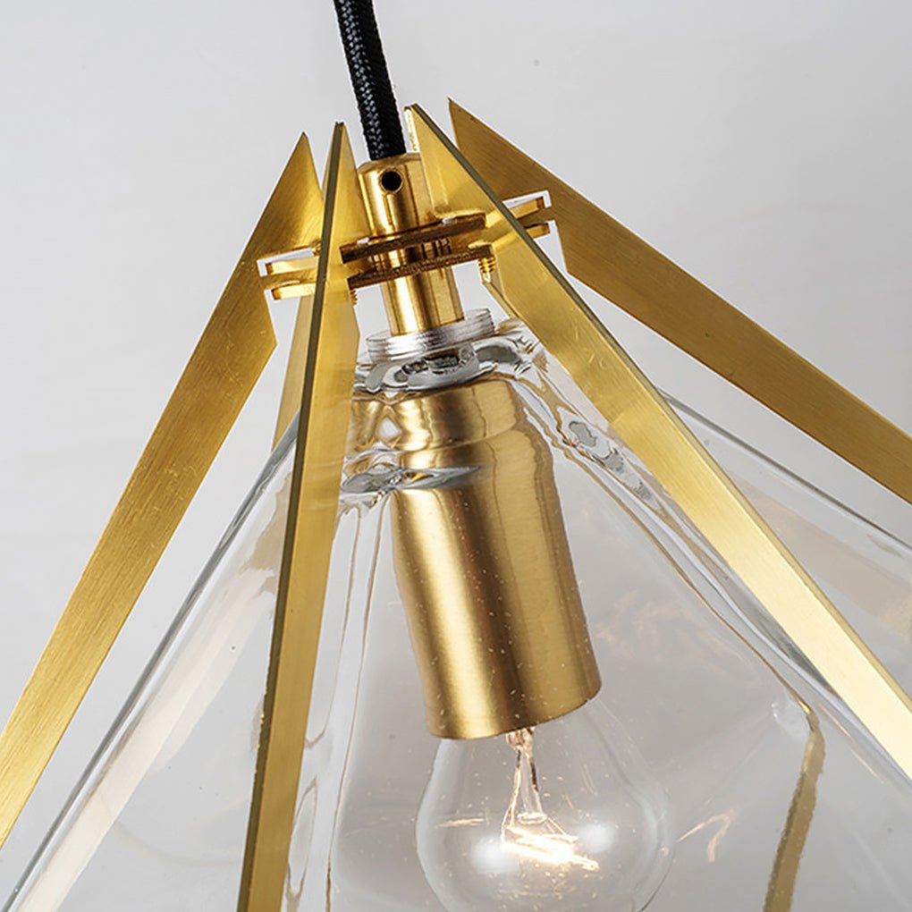 Geometric Glass Pendant Light Nordic Art Ceiling Light