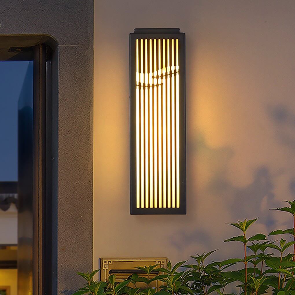 Grille Wall Light Waterproof Unique Slender Design Lamp