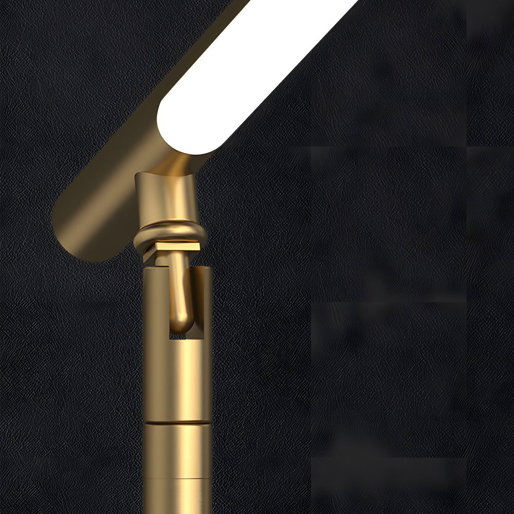 Linear Table Light Copper LED Adjustable Angle Lamp