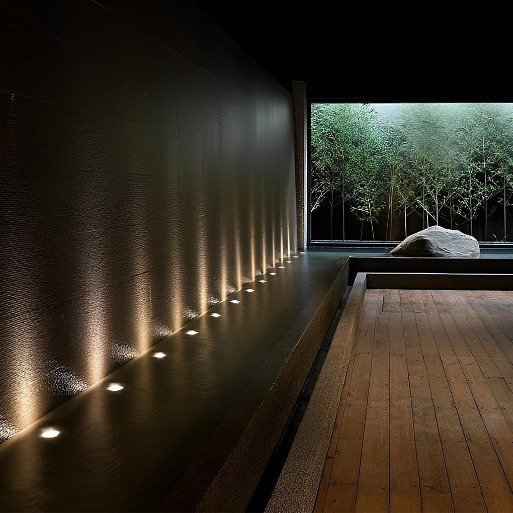 Lux Bright White Stainless Steel 1.5W LED In-Ground Well Lights for Decks and Steps