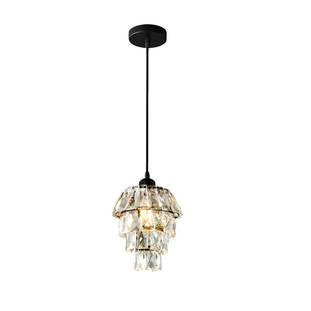 Mini Crystal Pendant Light Modern Metal Ceiling Light