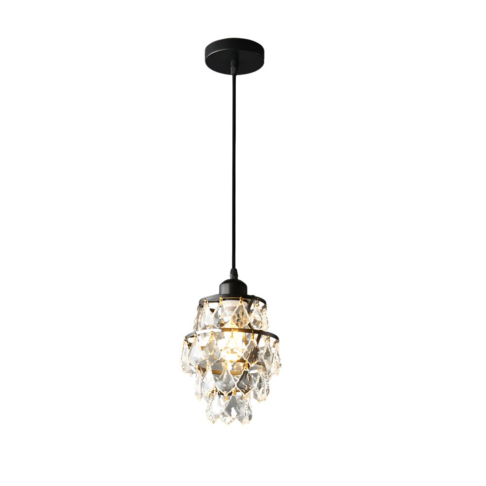 Mini Crystal Pendant Light Modern Metal Ceiling Light