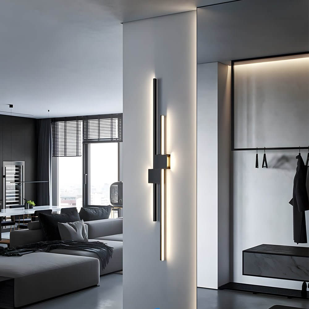 Modern Iron LED Linear Lights Horizontal & Vertical Wall Mounted Light