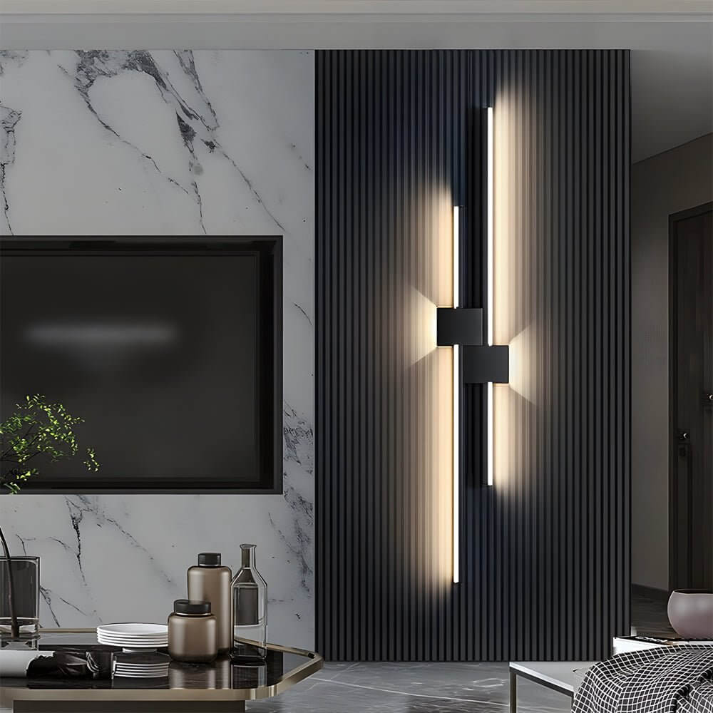 Modern Iron LED Linear Lights Horizontal & Vertical Wall Mounted Light