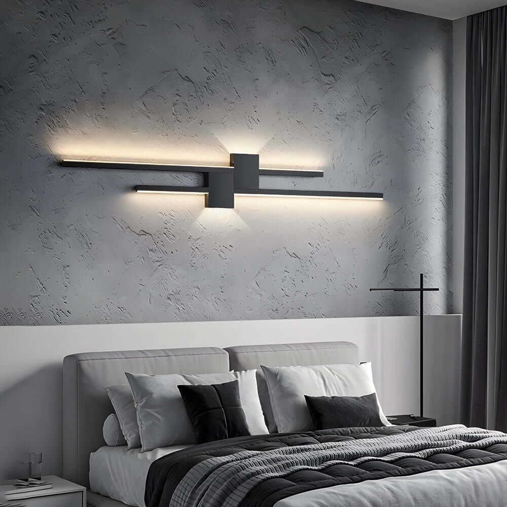 Modern Iron LED Linear Lights Horizontal & Vertical Wall Mounted Light