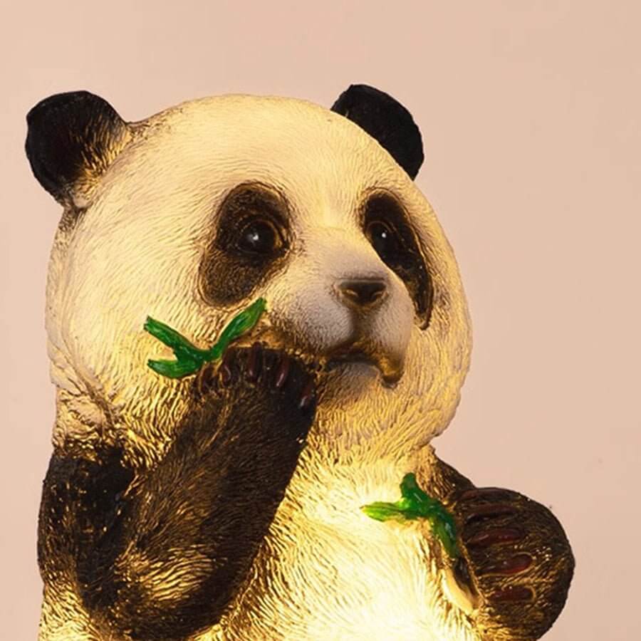 Panda and Bamboo Garden Animal Lamp Modern Outdoor Lawn Decor