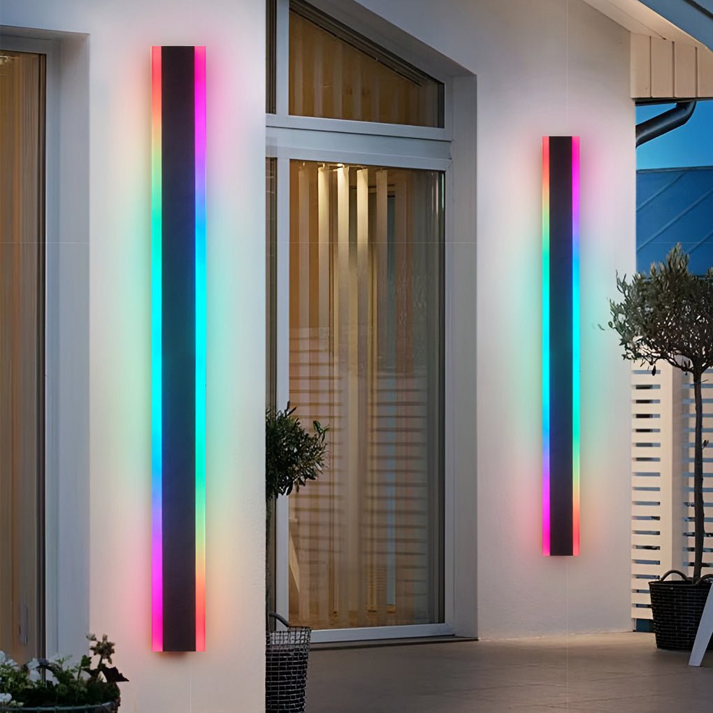 RGB Wall Light Modern Linear Waterproof LED Metal Light