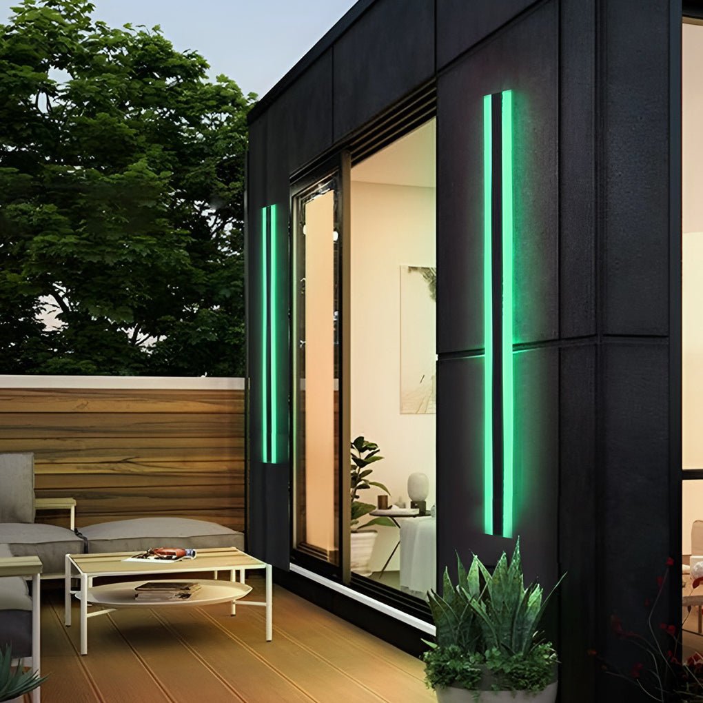 RGB Wall Light Modern Linear Waterproof LED Metal Light