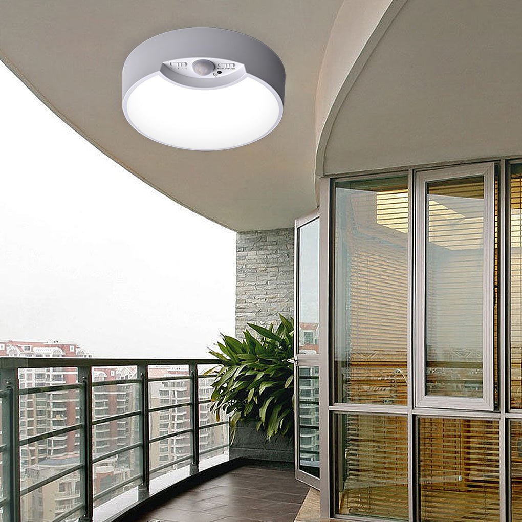Round Motion Sensor Ceiling Lights LED Battery Operated Ceiling Lights with Remote Control