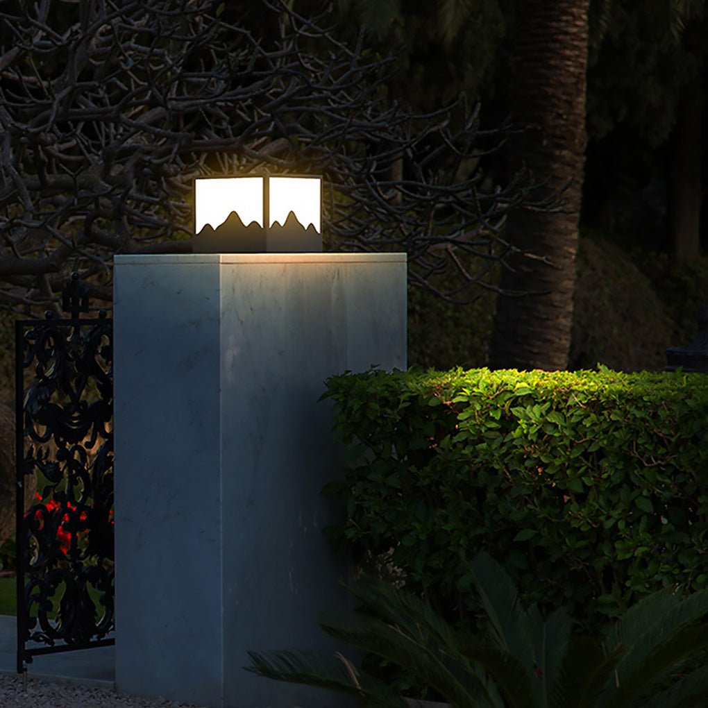 Square Outdoor Lights Simple Geometry Waterproof LED Light