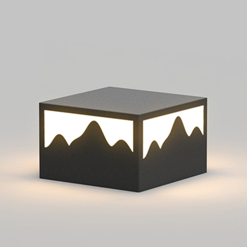Square Outdoor Lights Simple Geometry Waterproof LED Light