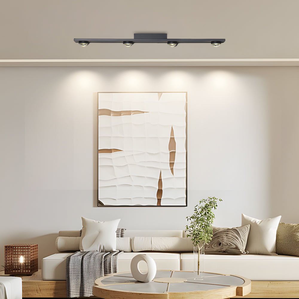 Surface Mounted Spot Light Black Linear Wall‑wash Ceiling Light