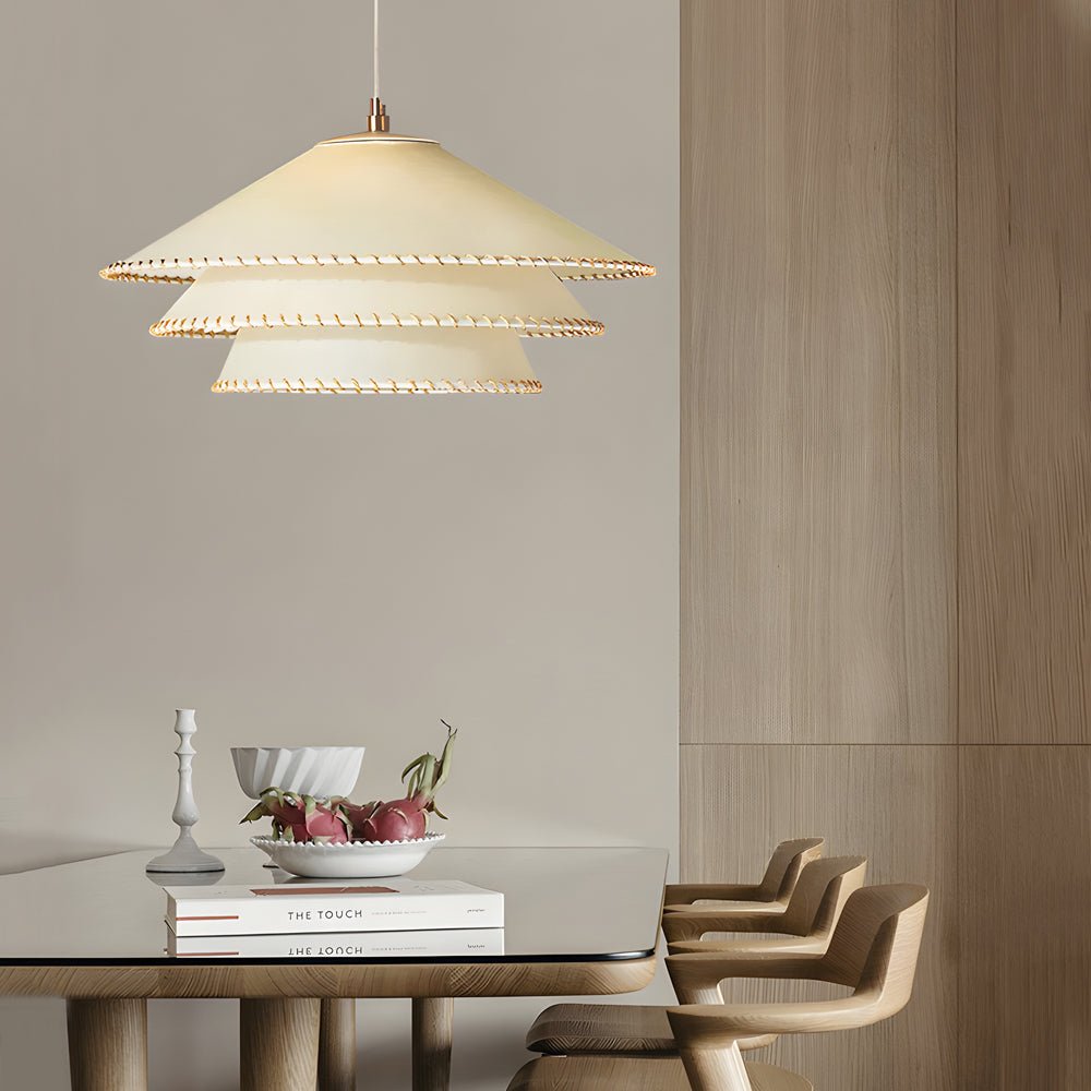 Tiered Pendant Light Multi-layer Parchment Paper Lamp