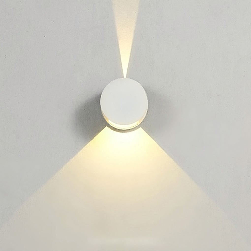 Up and Down Wall Lights Round Waterproof LED Light