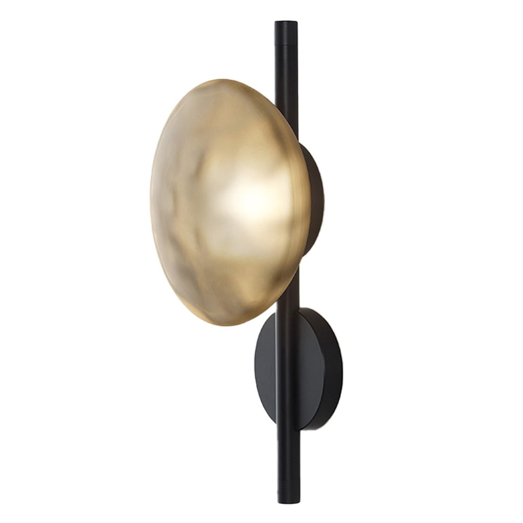 Wall Lamp with Diffused Light Modern Round Glass Shell Light