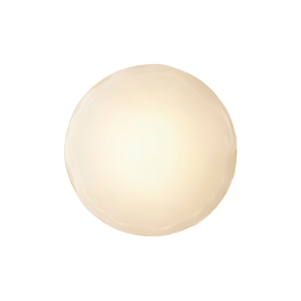 Wall Lamp with Diffused Light Modern Round Glass Shell Light