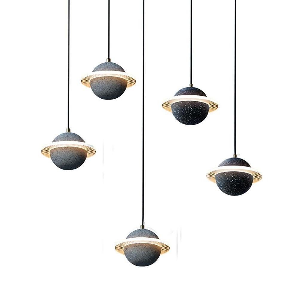 Saturn Acrylic Pendant Lighting LED Modern Ceiling Lighting