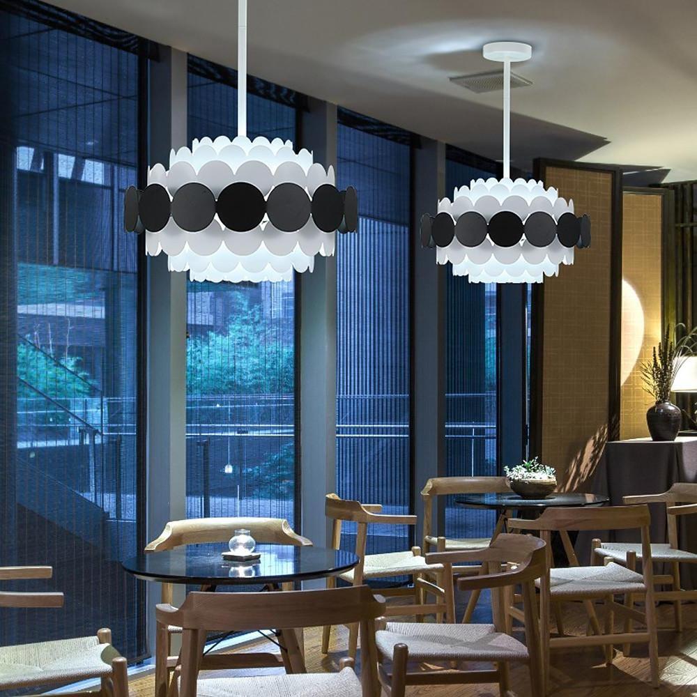Circles Frills Blue Pendant Light Metal Stylish Ceiling Light