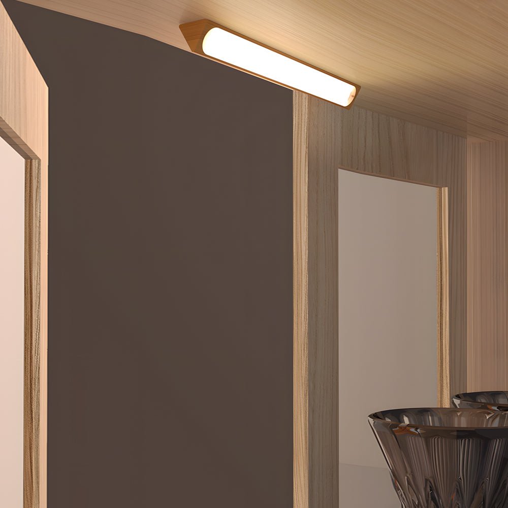 Magnetic Motion Sensor Light Wooden Rectangle Light
