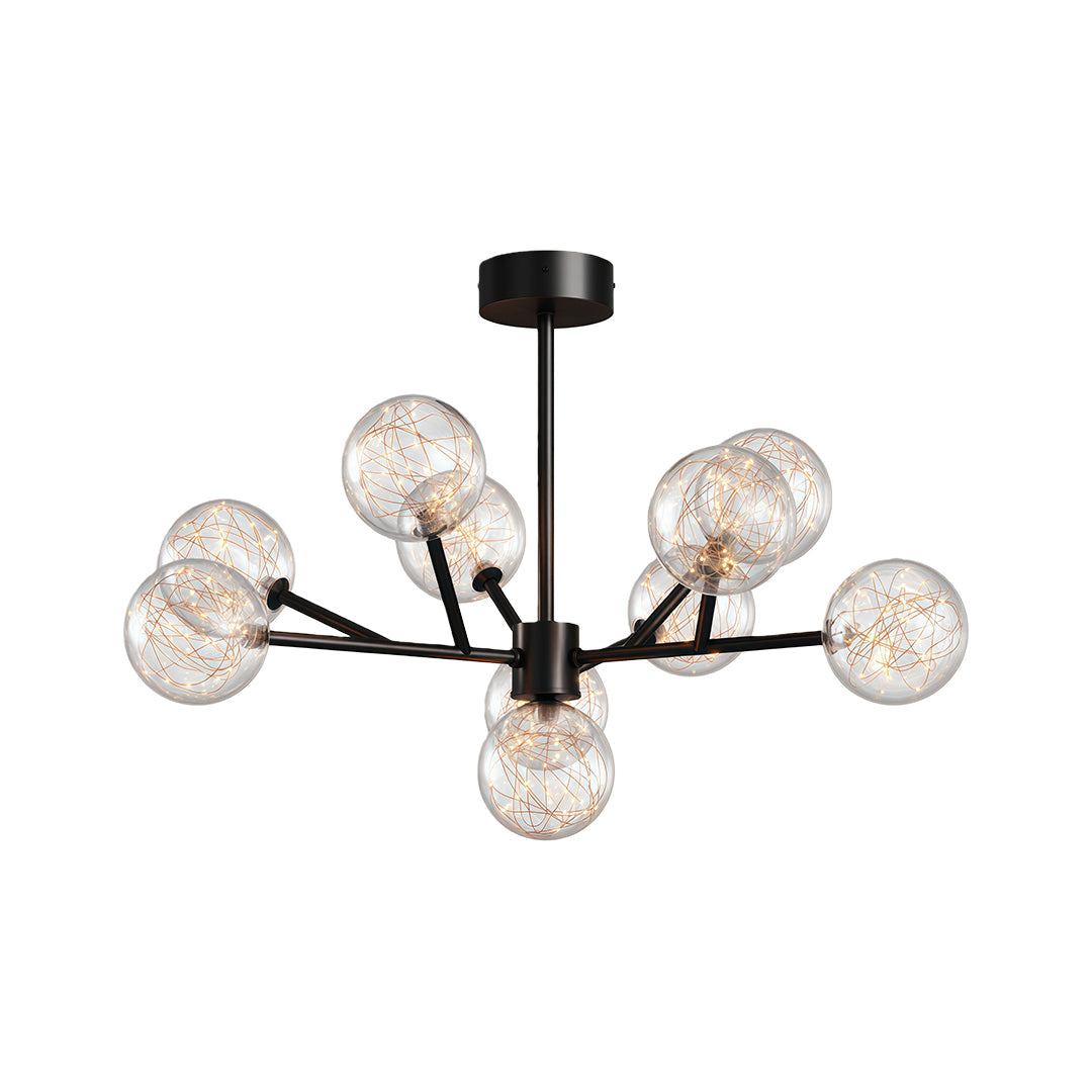 Modern Glass Globe Chandelier Full Sky Star Ceiling Light