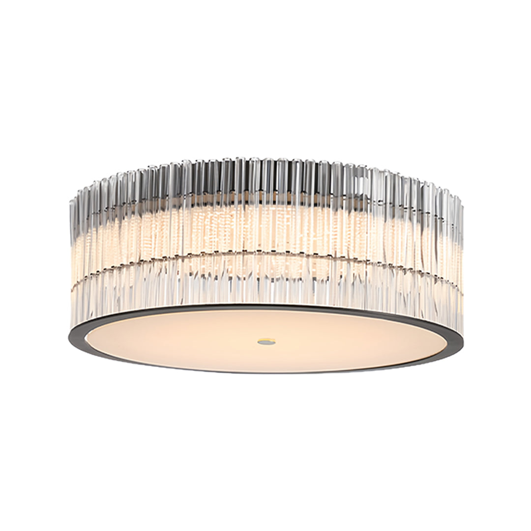 Modern Minimalist Crystal Flush Mount