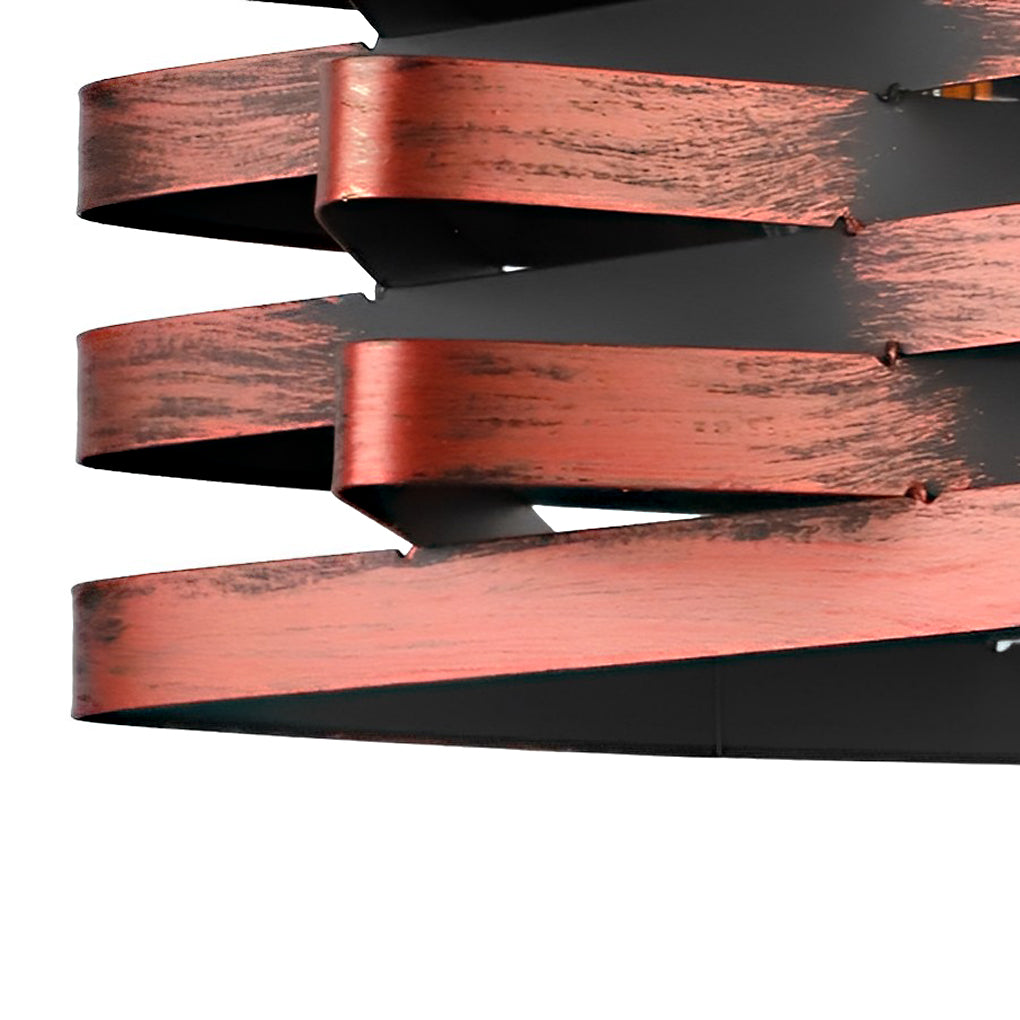 Metal Ribbon Pendant Light Vintage Industrial Style Ceiling Light