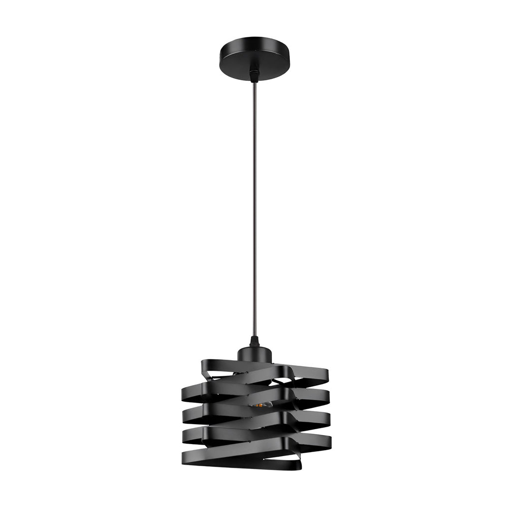 Metal Ribbon Pendant Light Vintage Industrial Style Ceiling Light