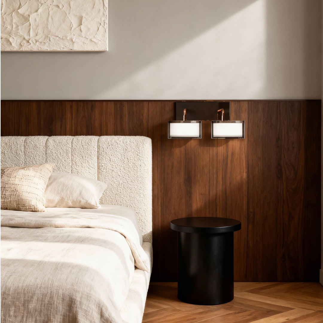 Metal Wall Art with LED Lights Modern Creative Reading Lamp