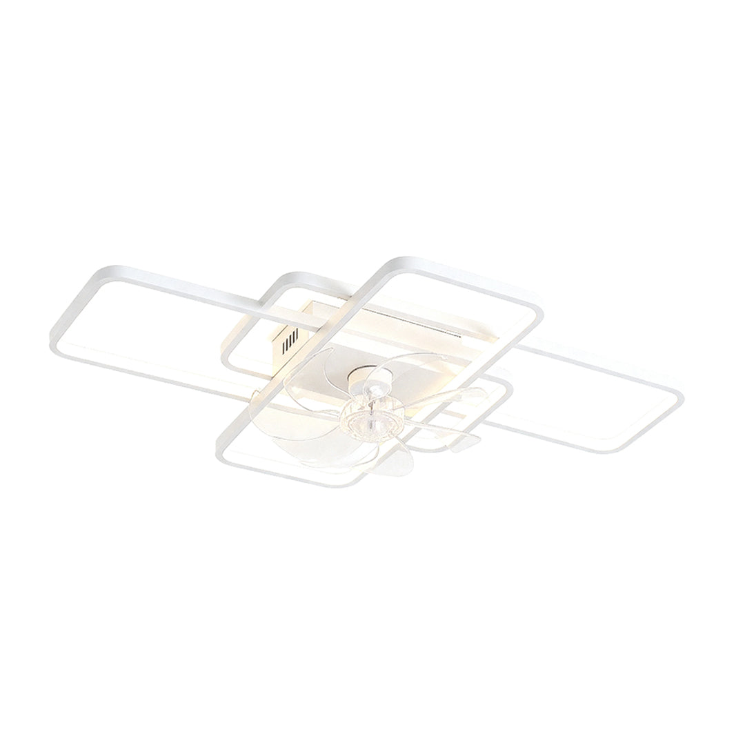 Big Ceiling Fans with Lights Acrylic Shade Clear ABS Blade Fan Light