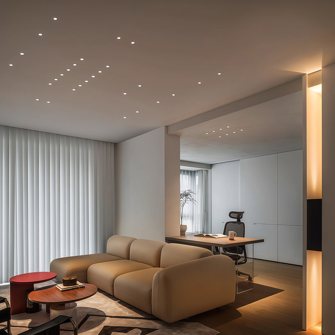 Mini LED Spotlight Arc-Shaped Embedded Deep Anti-Glare Light 4 PCS