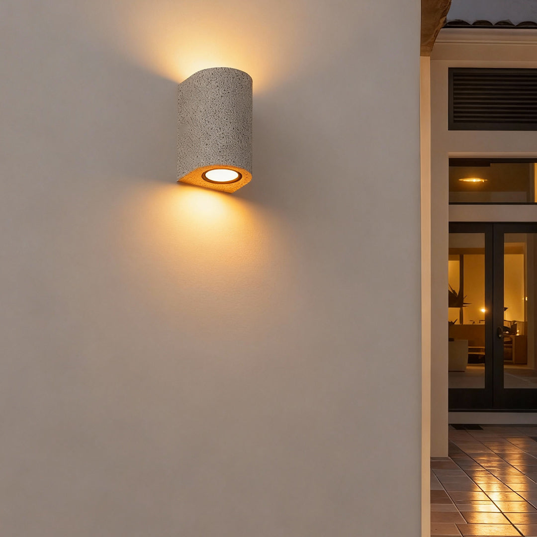 Up Down Wall Lights Creative Outdoor Waterproof Concrete Lamp