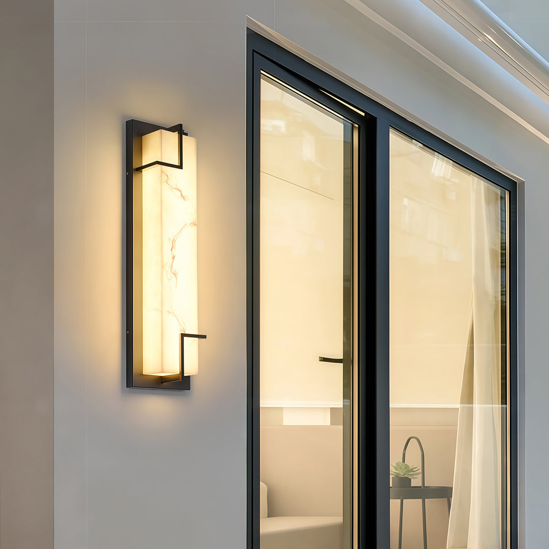 Exterior Wall Lights Black Waterproof Minimalist Lamp