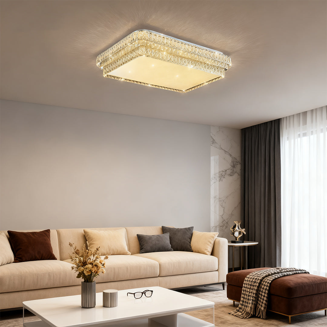 Flush Mounted LED Lights Luxury LED Crystal Lamp