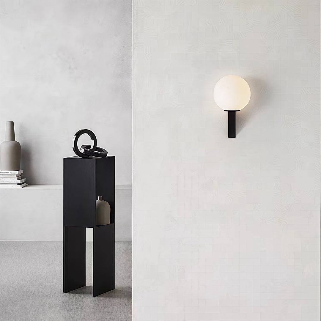 Globe Wall Light Nordic Minimalist Style Clear Glass Spherical Lamp