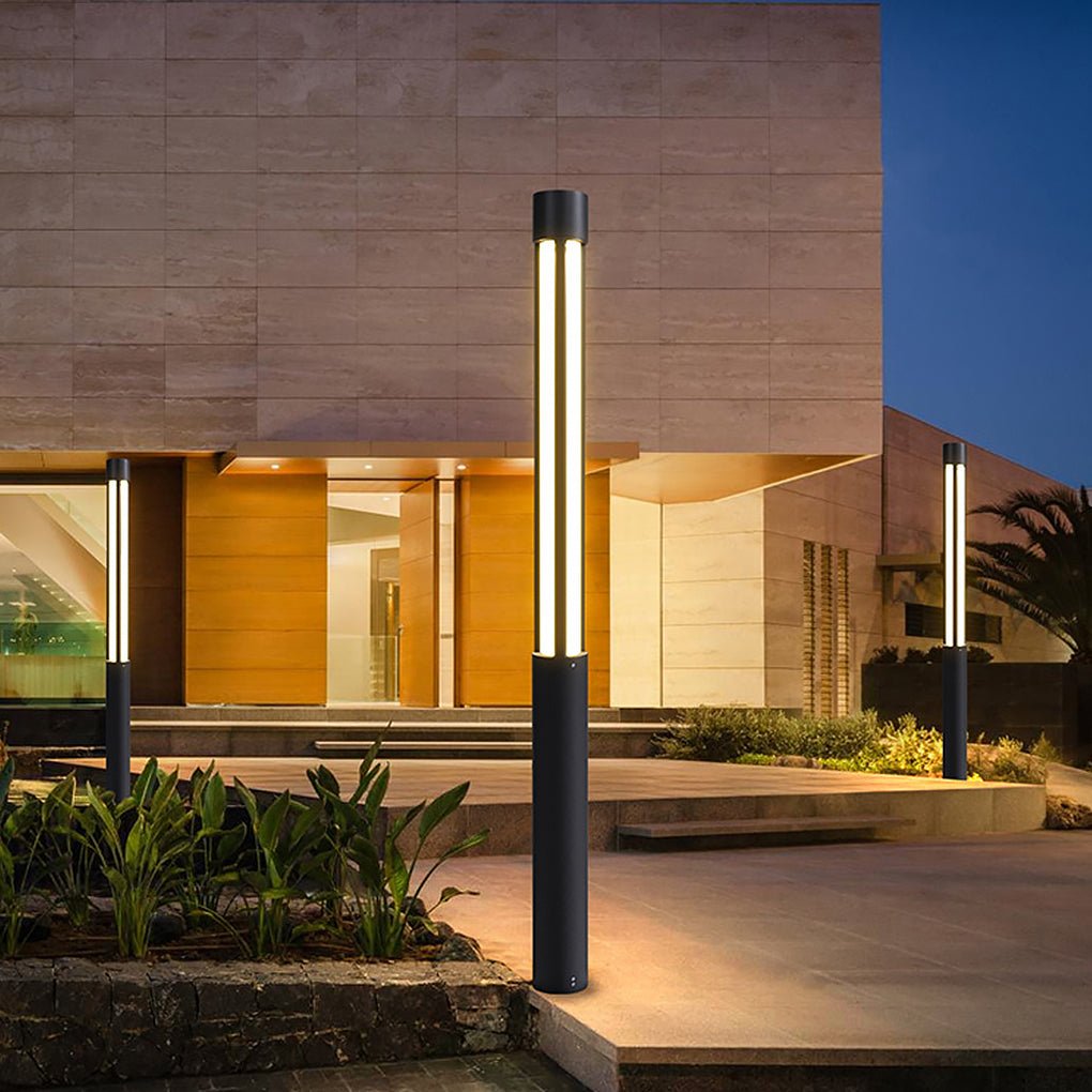 Complete Outdoor Lighting Two-piece Set | Pillar, Bollard Kit