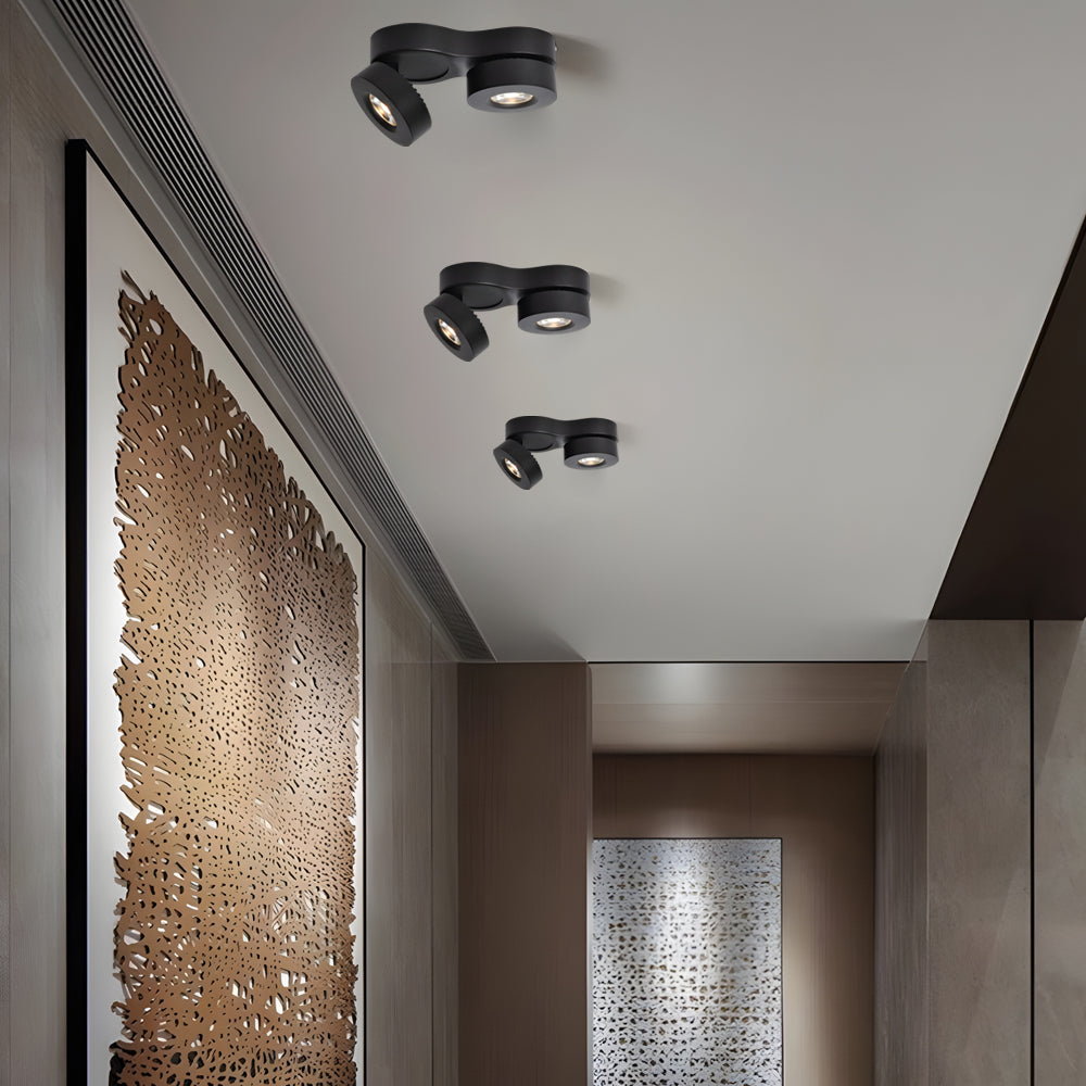 Surface Mount LED Downlights Dual‑head Rotating Folding Ceiling Light