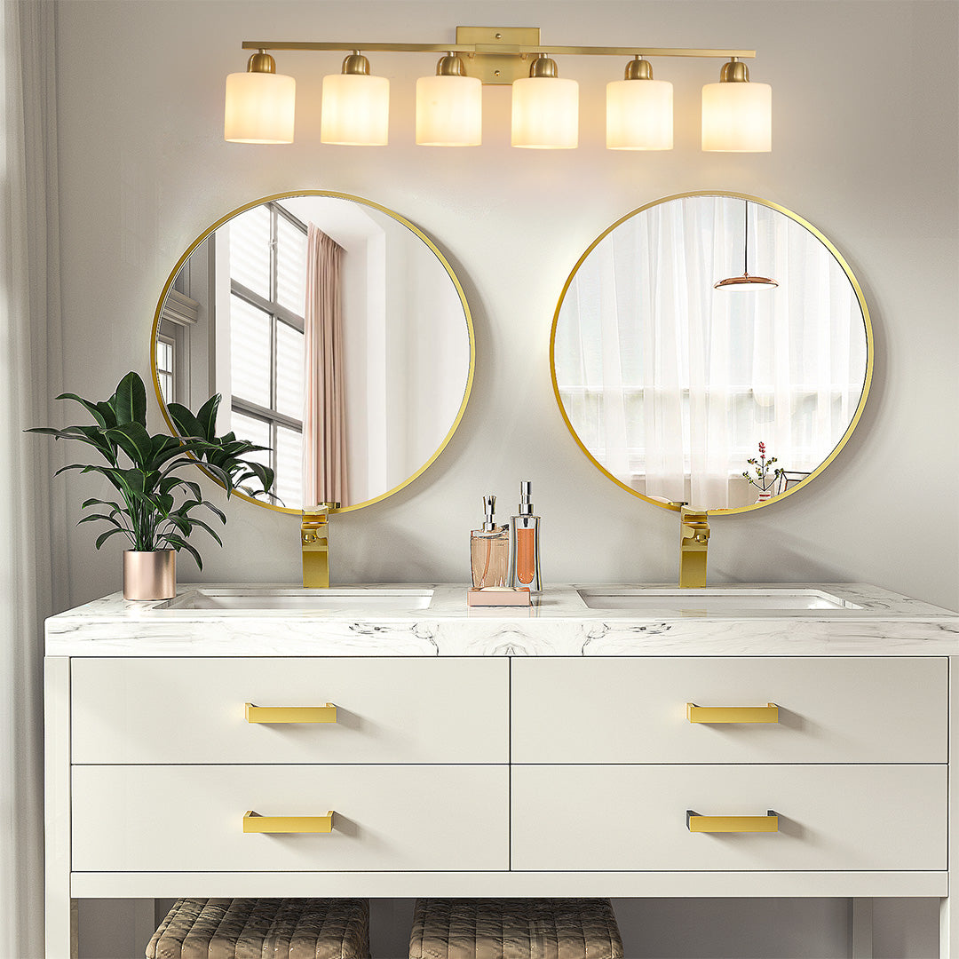 Modern Bathroom Vanity Lights Minimalist Glass Mirror Light