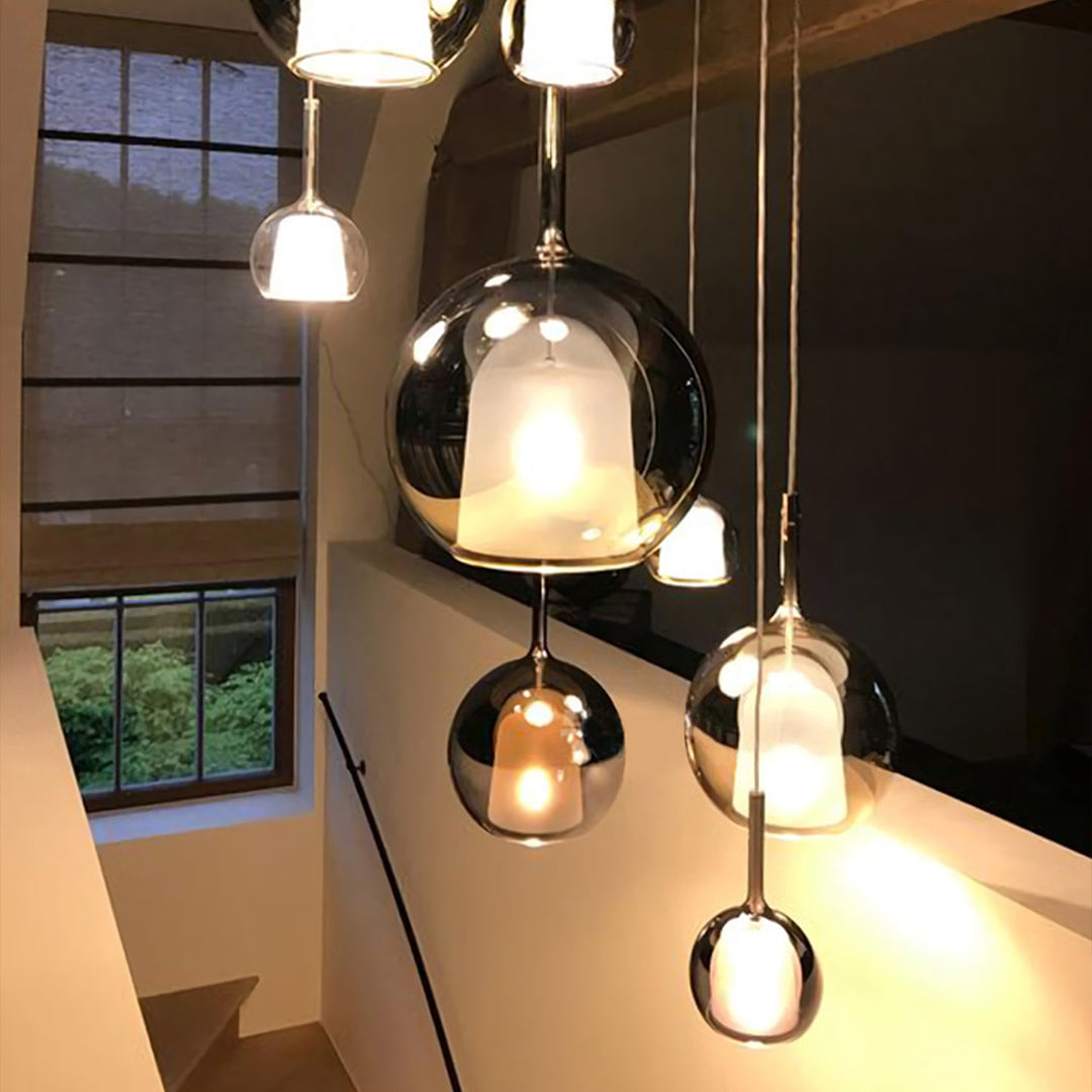 Glass Ball Pendant Light Nordic LED Glass Art Island Light