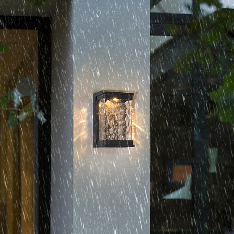 Aluminum Rectangular Outdoor Wall Lights Waterproof
