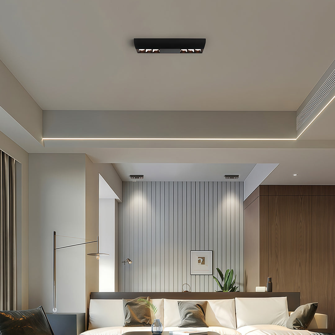 Square Downlights Modern Surface-Mounted Aluminum Light