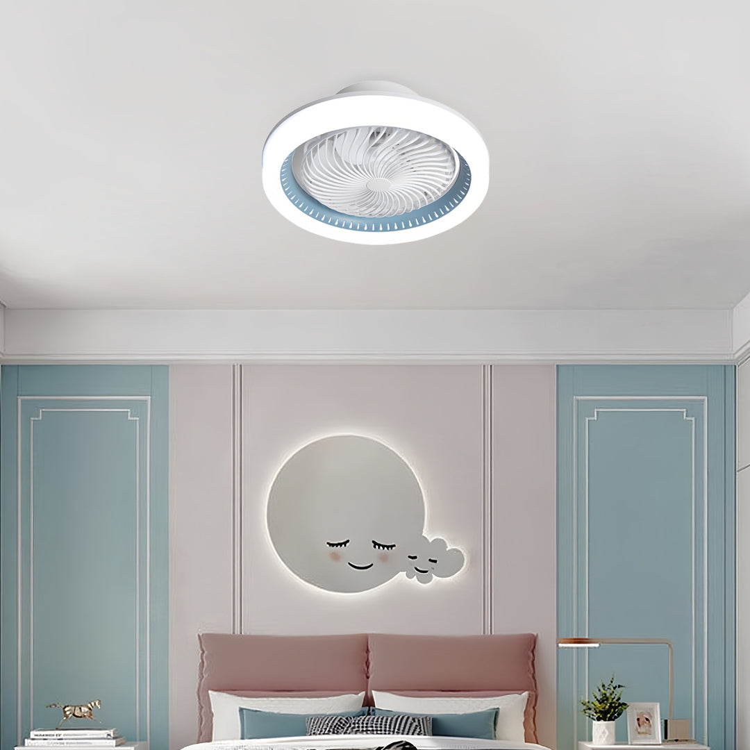 Modern Ceiling Fan with Lights Remote 3-Color Dimmable LED Ceiling Fan